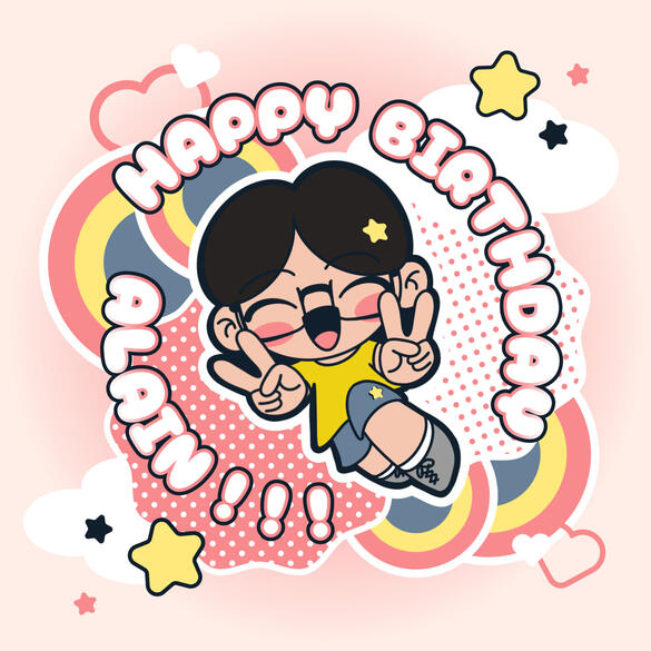 happy bd card design